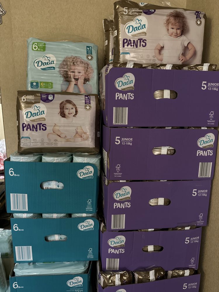 Памперси дада dada extra soft extra care 3,4,5,6 Трусики 4,5,6