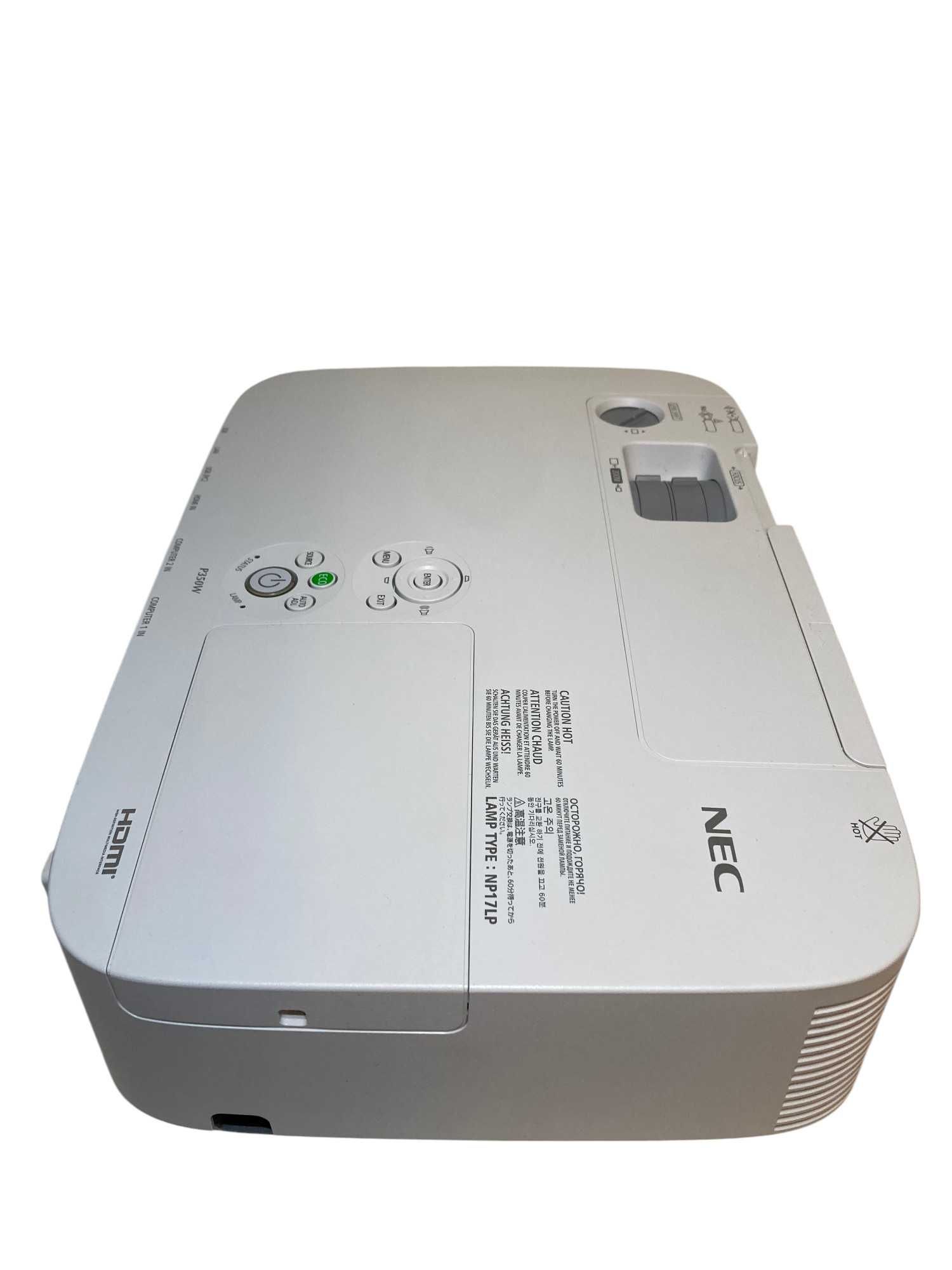 Projektor NEC P350W 1080i Lampa:265W HDMi Zasilacz/Pilot