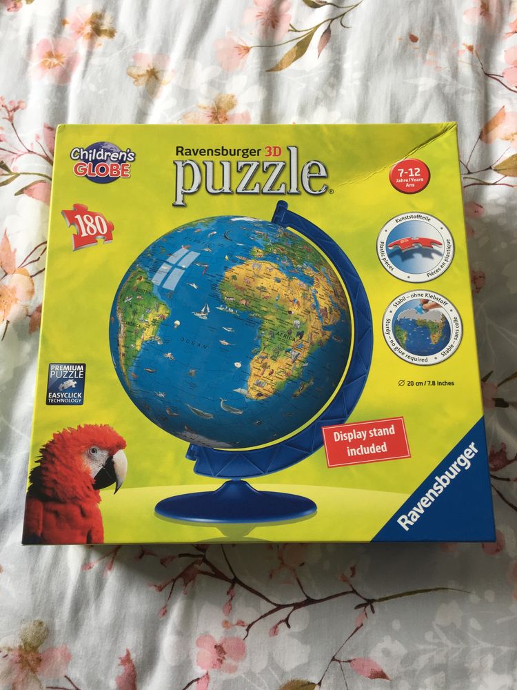 Ravensburger puzzle 3D globus planeta Ziemia 7+ plastikowe 180 elem.