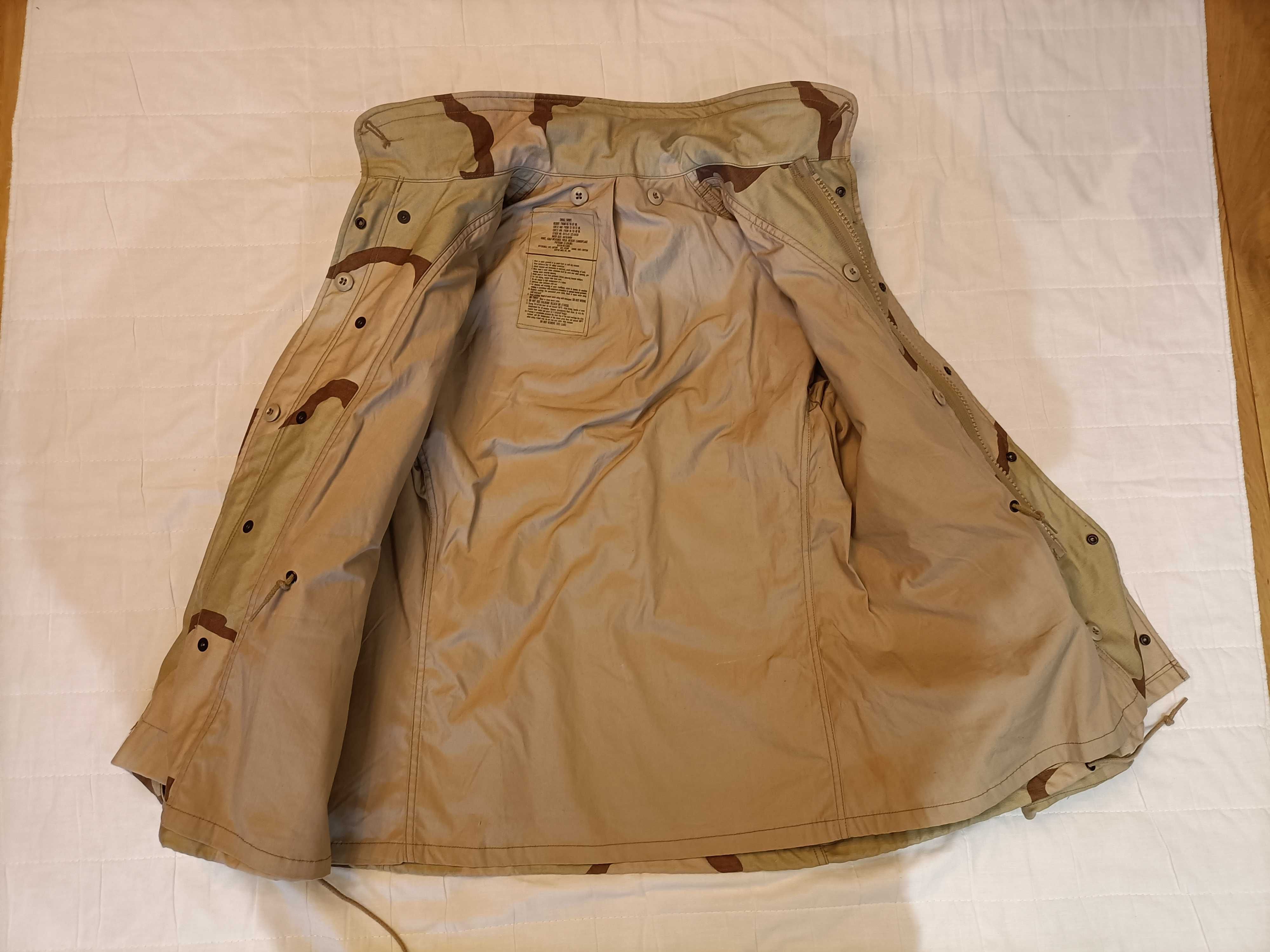 KURTKA WOJSKOWA kontrakt M65 DCU DESERT 3 COLOR S-S stan bdb plus