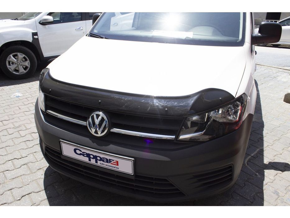 Volkswagen Caddy 2015+ Дефлектор капота (мухобойка) EuroCap