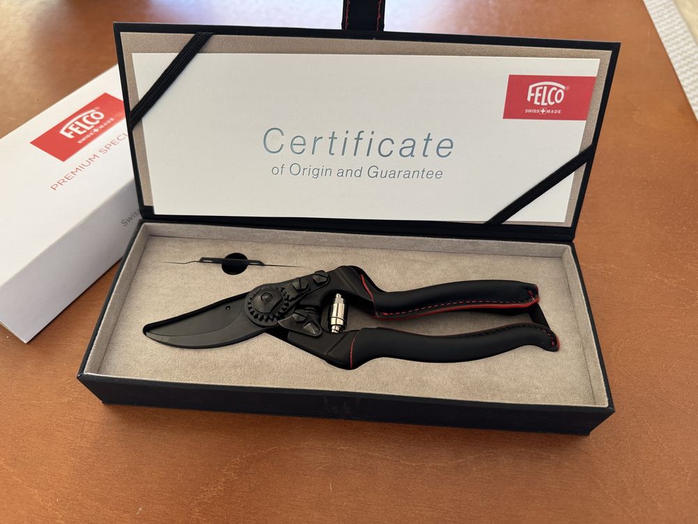 Tesouras de podar FELCO novas com certificado