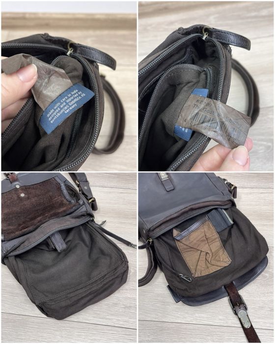 шкіряна сумка крос боді месенжер поштарка коричнева чоловіча жіноча