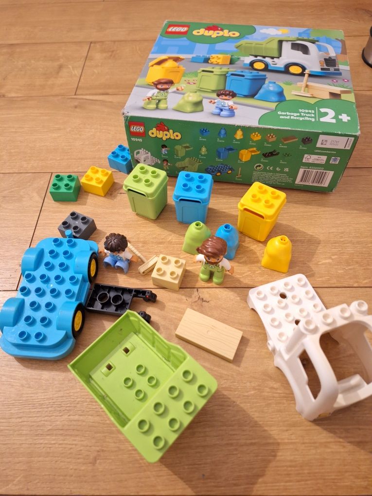 LEGO DUPLO, klocki Town, Śmieciarka i recykling, 10945