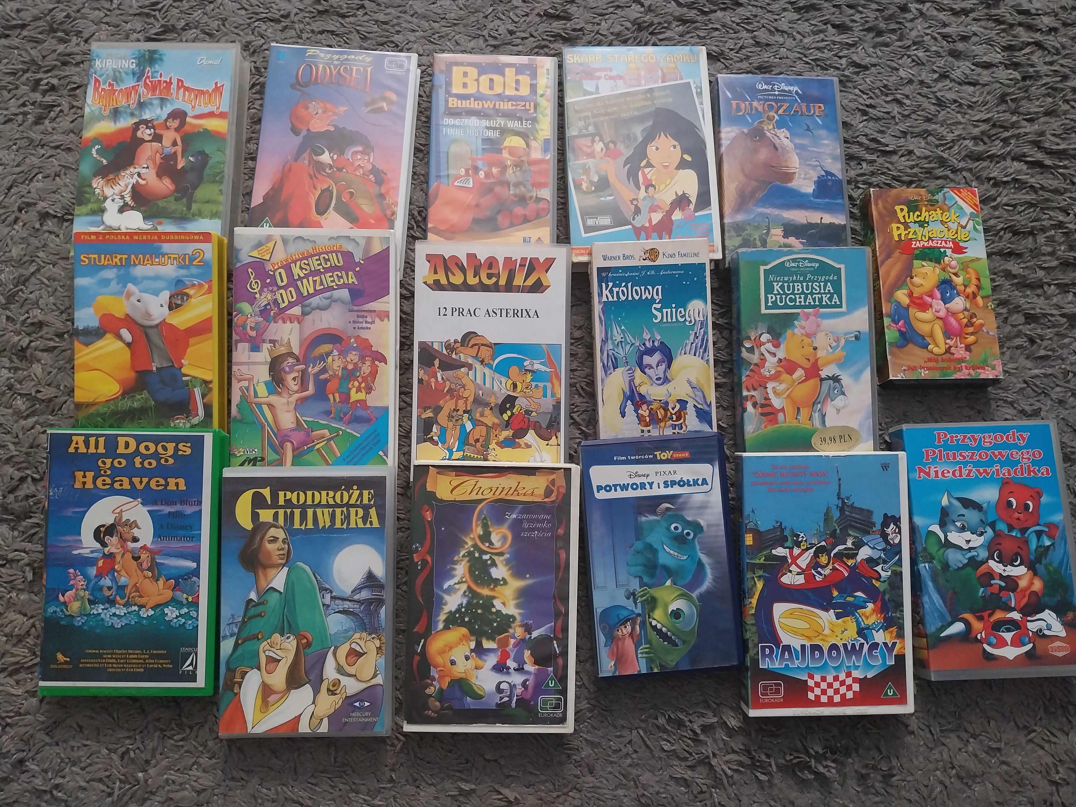 Vhs animacje ,bajki z szafy.Lektor,dubbing.