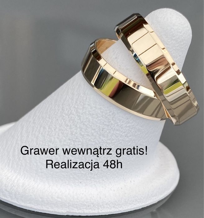 ZŁOTE Obrączki PARA-PR 585 5mm Hit! Wszystkie rozmiary jedna Cena !