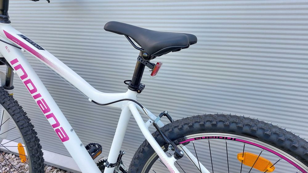 Rower MTB dla osoby 165 cm, INDIANA X-PULSER 1.6  26" biały