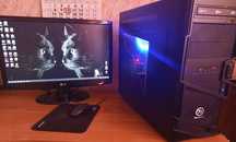 Игровой ПК с монитором 22", I7 4770 8 потоков, RX 570, 16gb DDR3,3 ssd