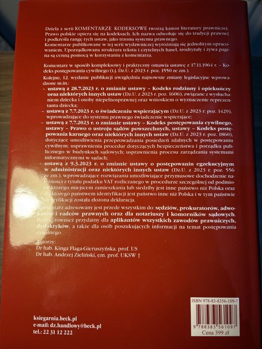 Kodeks postępowania cywilnego. Komentarz Beck 2024