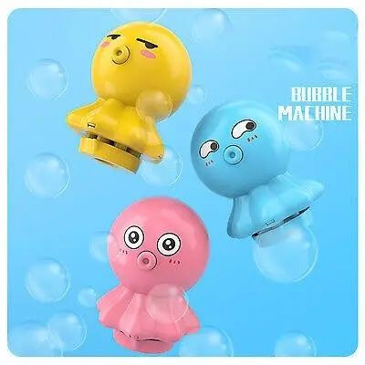 Игрушка осьминог пускающий пузыри с жидкостью