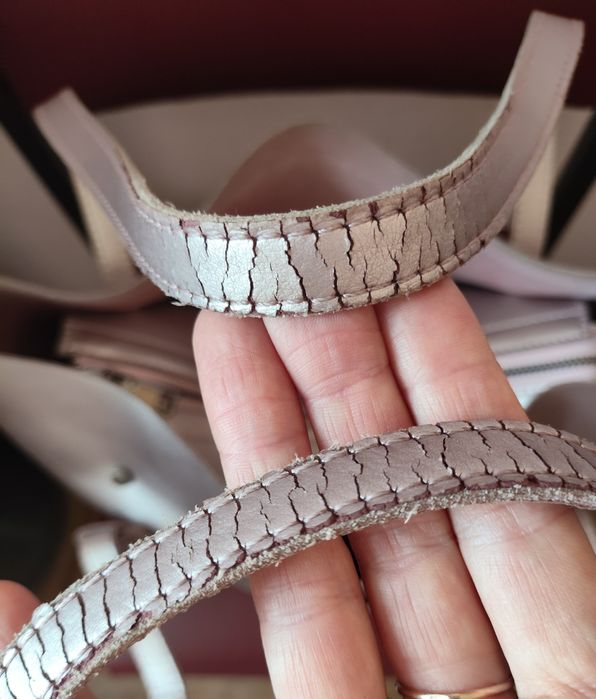 Сумка из натуральной кожи р. 30*28*13 см