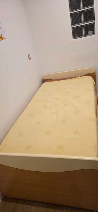 Cama madeira c/ gavetão 90x200