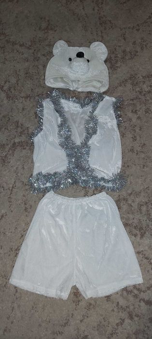 Новорічний костюм білого ведмедя 104/110