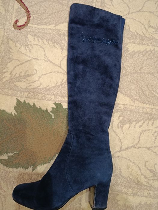 Сапоги женские , натуральная замша