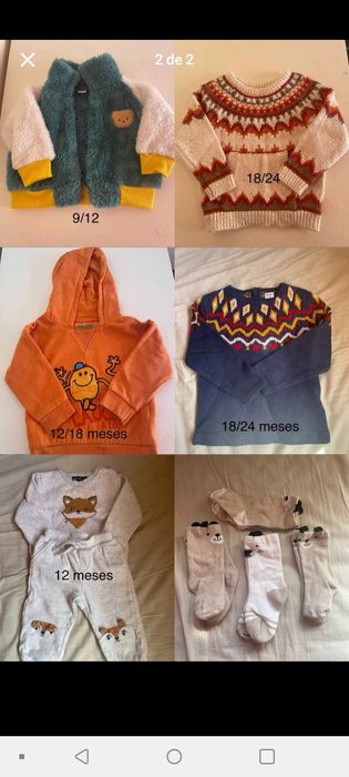 Roupas de menino de 6/12 mêses