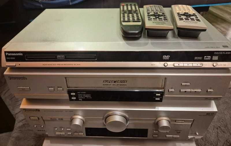 Ampiliuner Piooner VSX-416 i zestaw audio-video Panasonic