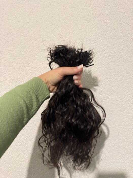 Cabelo humano de extensões (aprox 111g e 35 cm)