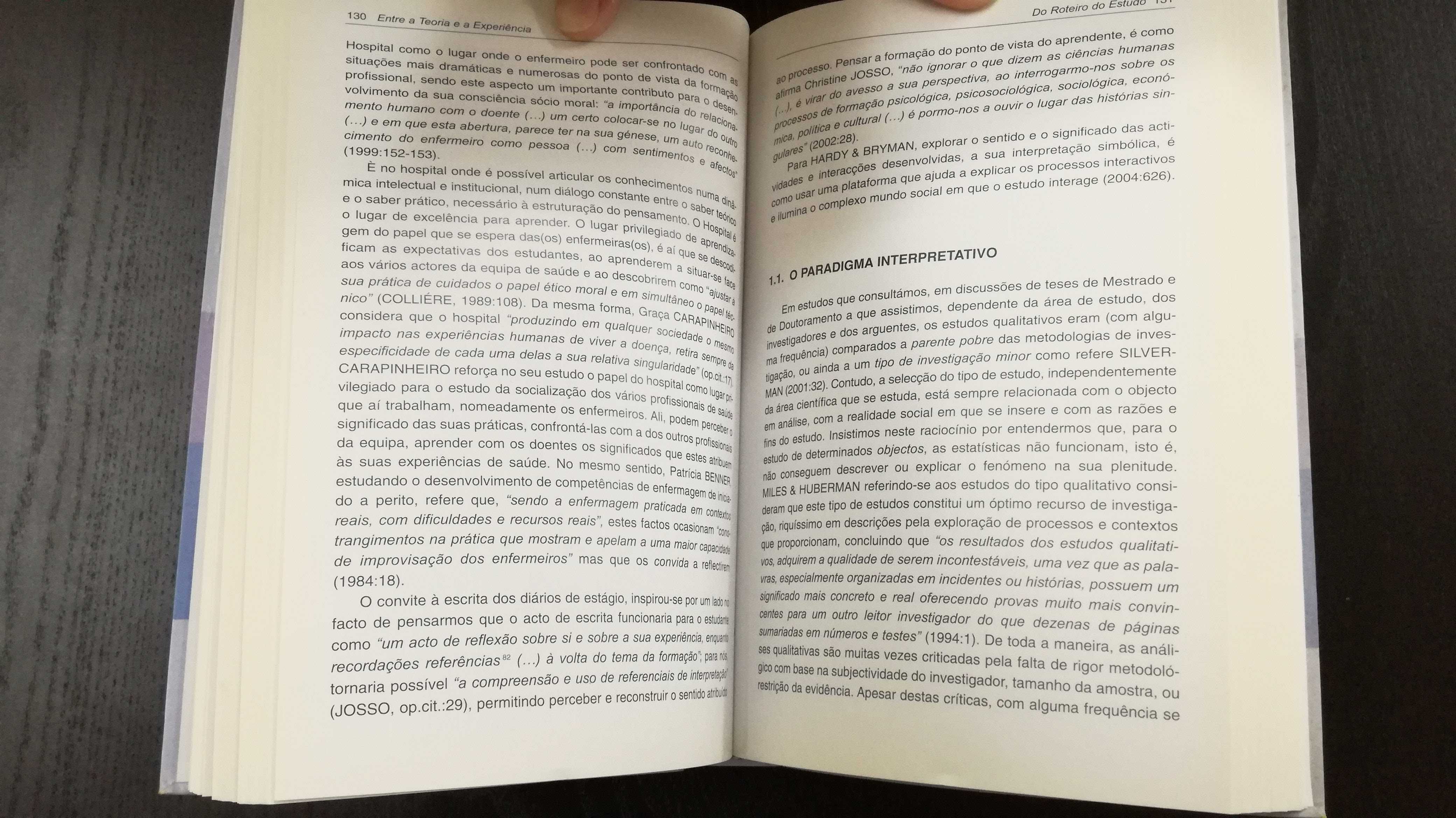 Livro Entre a Teoria e a Experiência