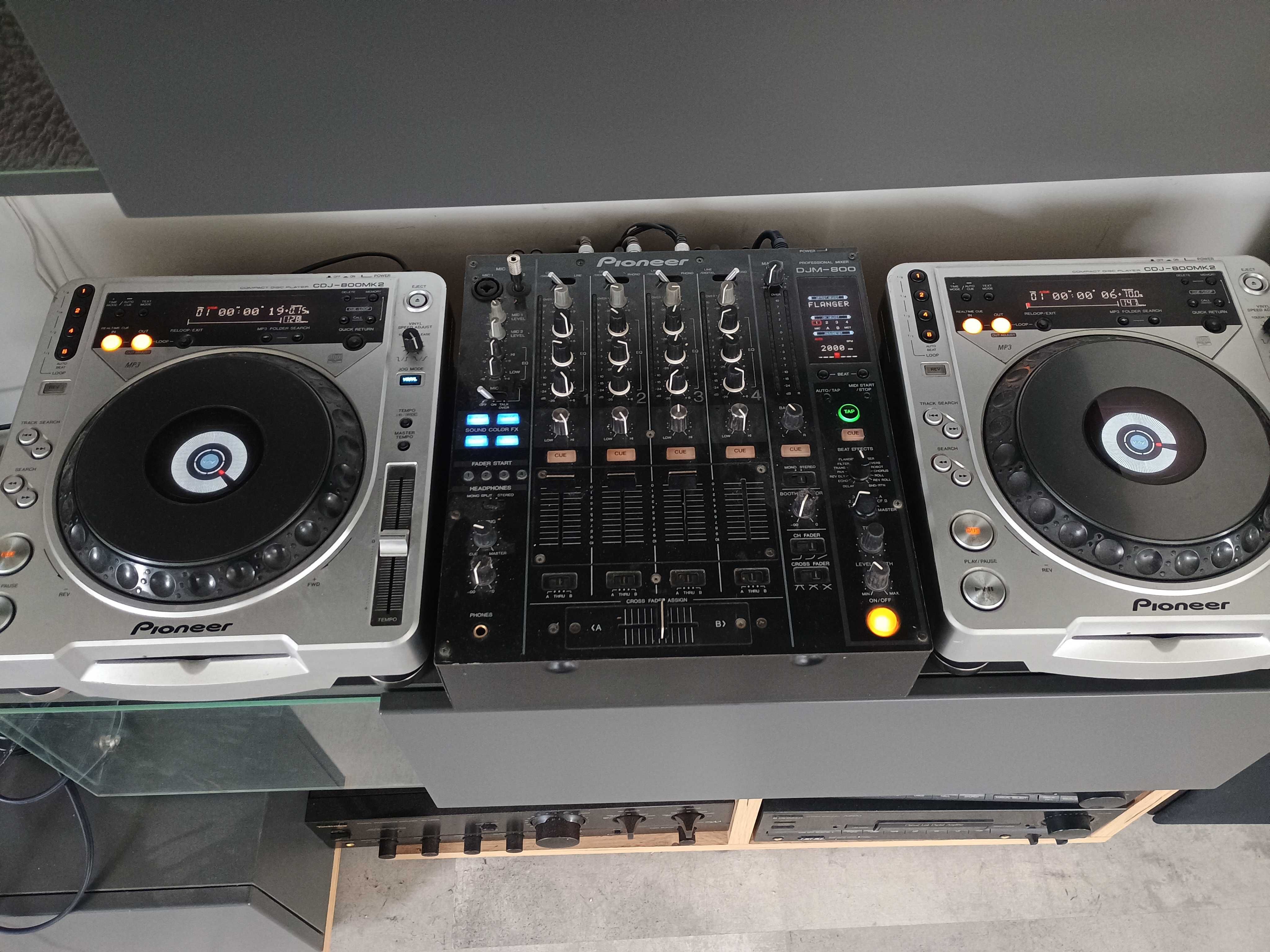 Konsola Pioneer 2xCDJ-800MK2 + DJM-800