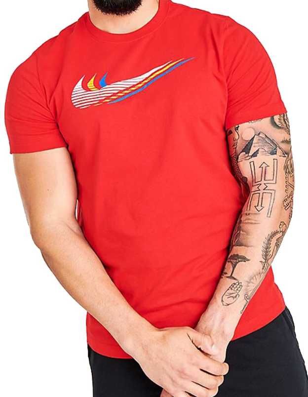 Męski t-shirt/koszulka Nike CK4278.657 - rozmiar S, czerwony