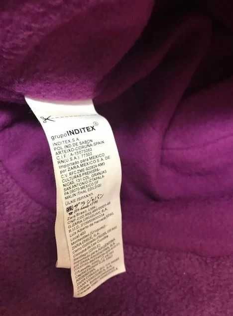 Cachecol e chapéu da Zara para menina