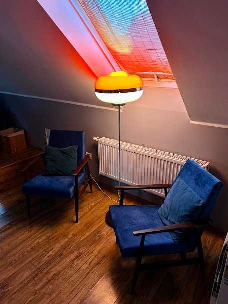 Unikalna Lampa podłogowa UFO – Sijaj Hrastnik, lata 70., Space Age