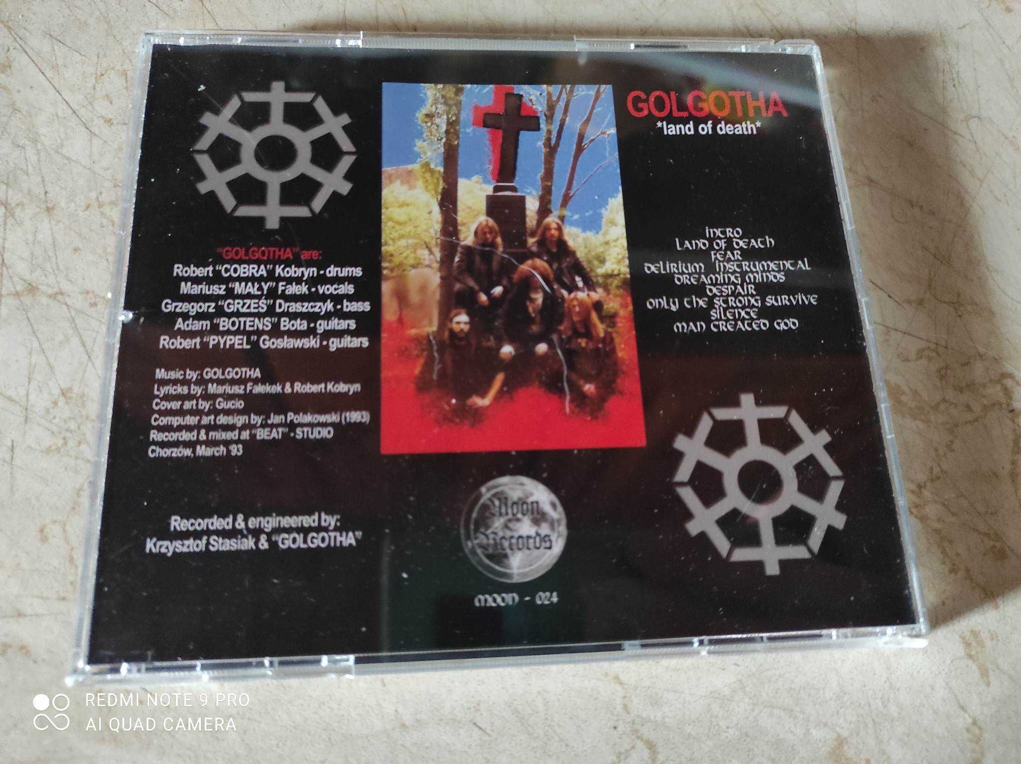 Płyta CD zespołu Golgotha ,,Land of death"