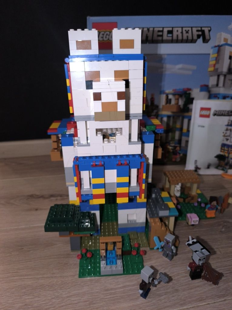 LEGO Minecraft 21188 Wioska Lamy kompletne, jak nowe