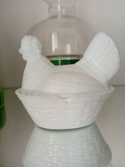 Kura, bombonierka, HSG Ząbkowice, PRL, vintage, starocie