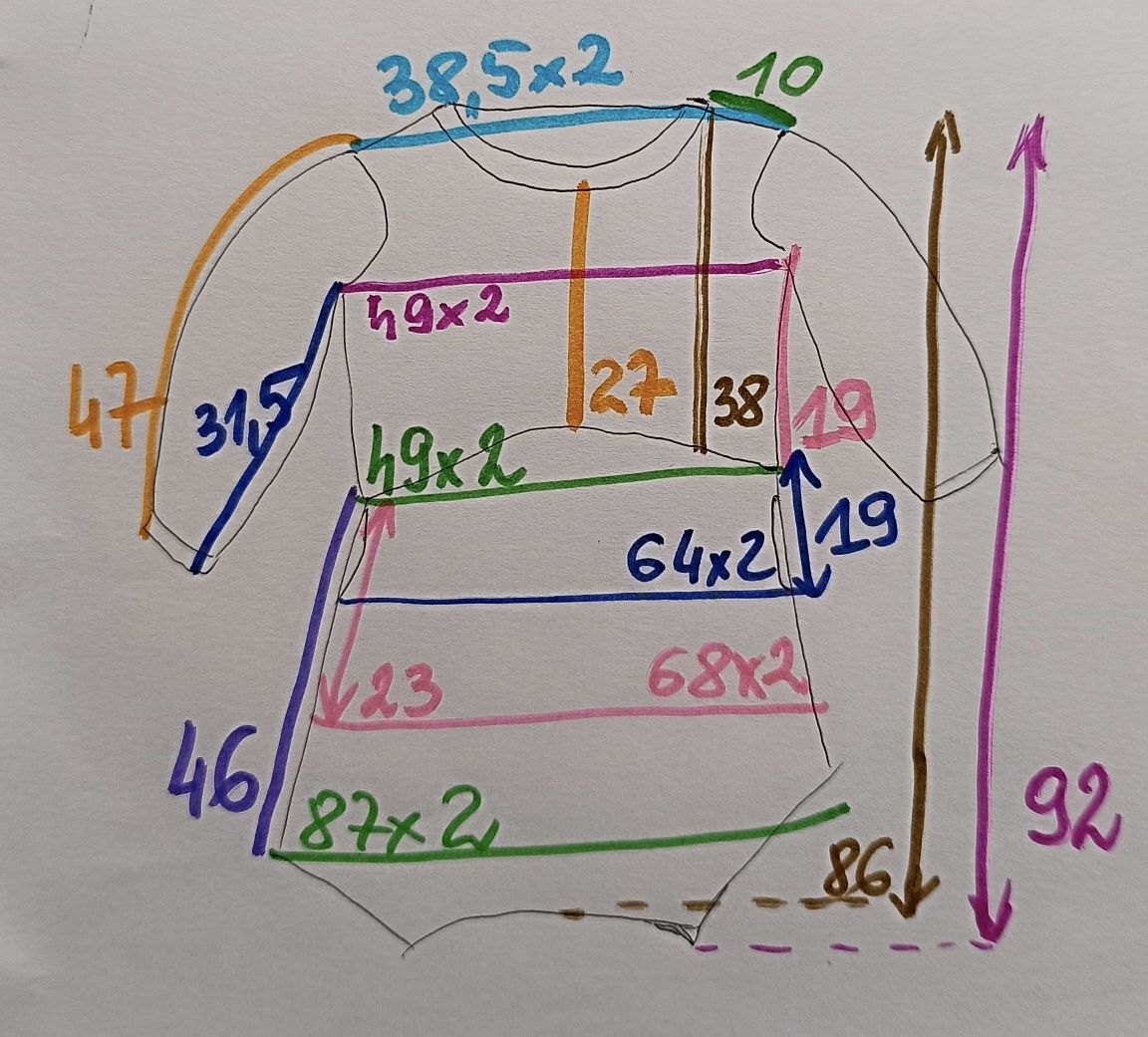 Sukienka Zara wzór palisey biust 49x2 M L red asymetryczna babydollydo
