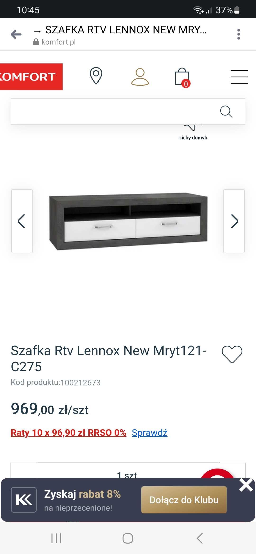 Szafka rtv pod telewizor