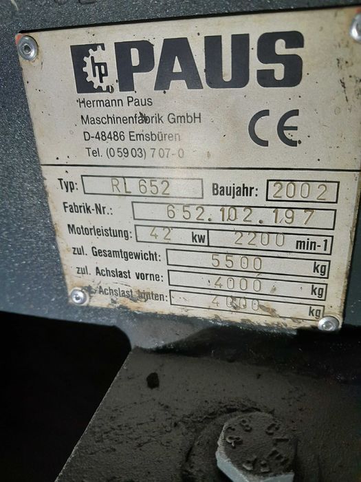 ładowarka kołowa paus 2002 rok orginał nie atlas vilwo jcb