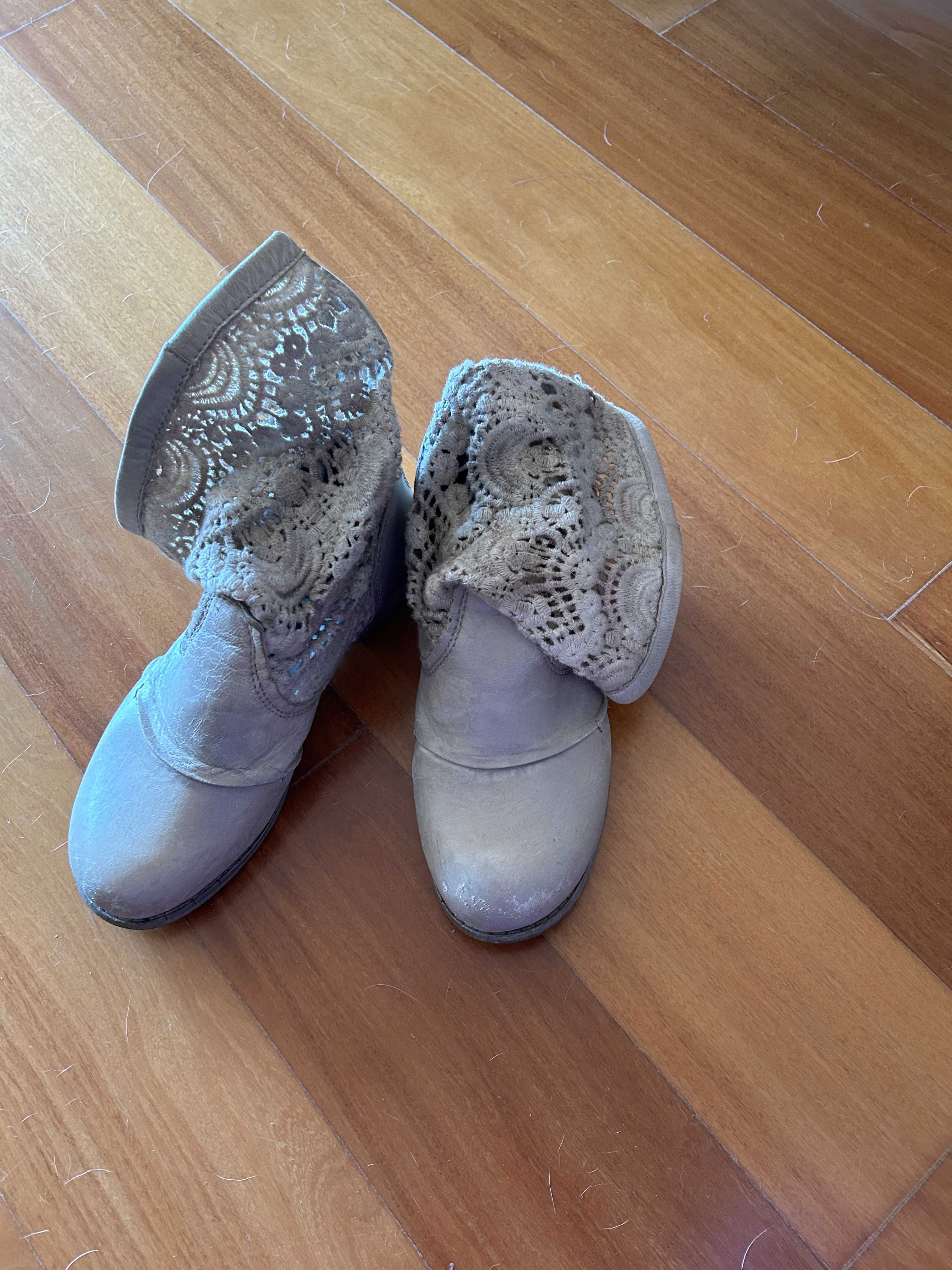 Botas de renda de marca Bunker