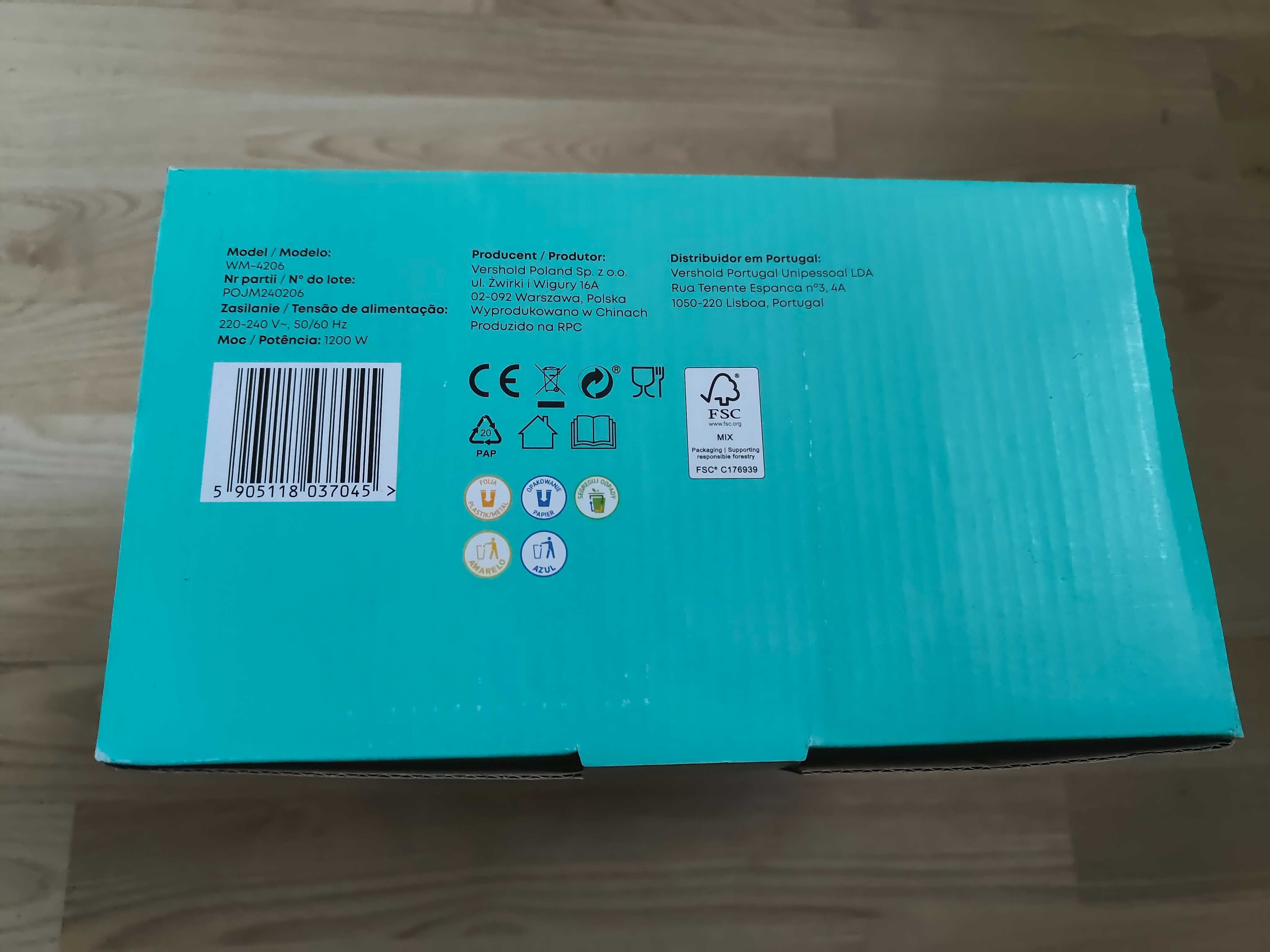 Gofrownica marki Hoffen - 1200 W , czerwona
