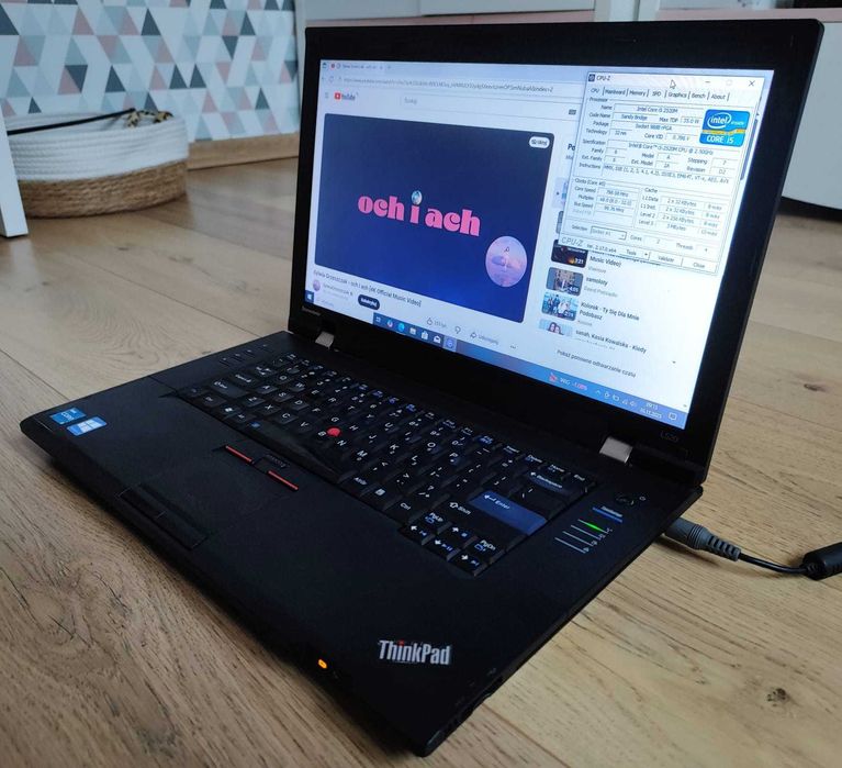 Lenovo ThinkPad L520, Core i5, RAM 8GB, 256 SSD, Win 10, NOWA Bateria!