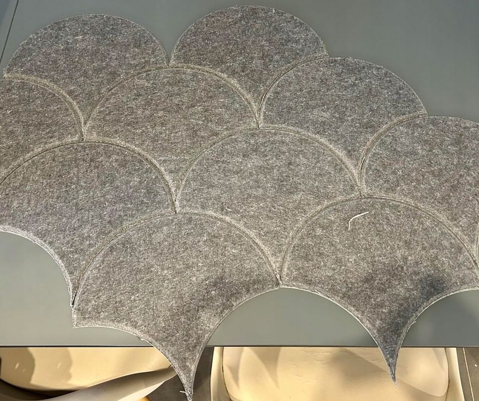 Samoprzylepne Panele Akustyczne 10 Sztuk 30x30x0,9 ciemoszary szare sz