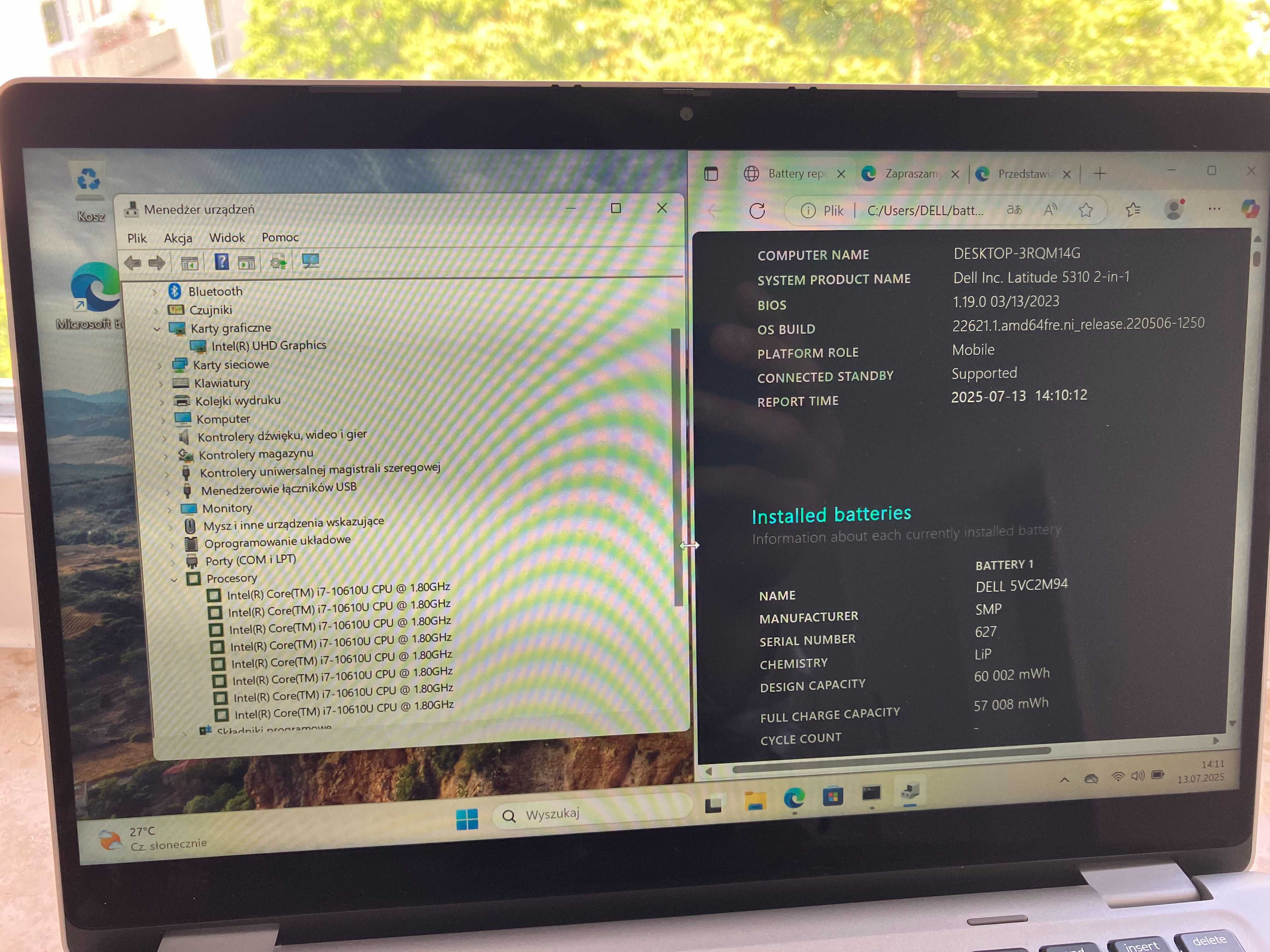Dell Latitude 5310 2in1 /i7‑10610U/ 512SSD/16GB RAM/ Stan idealny