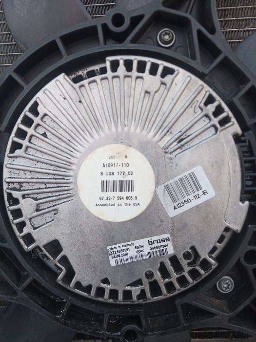 Касета радиаторов BMW X5 E70 E71 F25 F26 N55 кассета диффузор радиатор