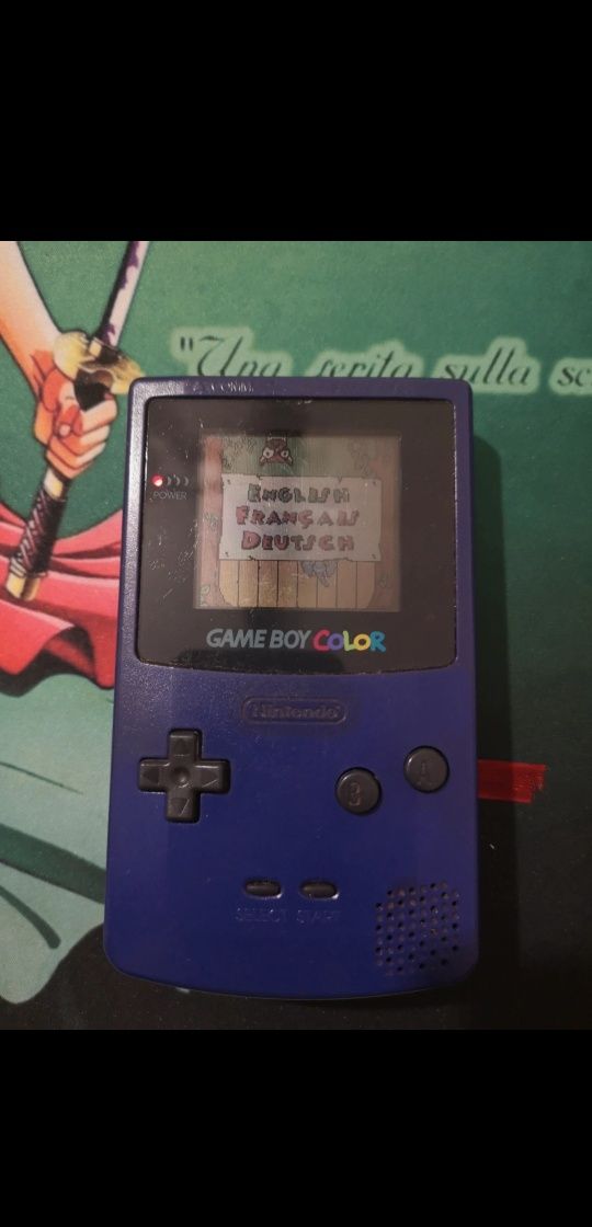 Game Boy color roxa toda original a trabalhar a 100%