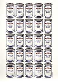Banksy soup can poster