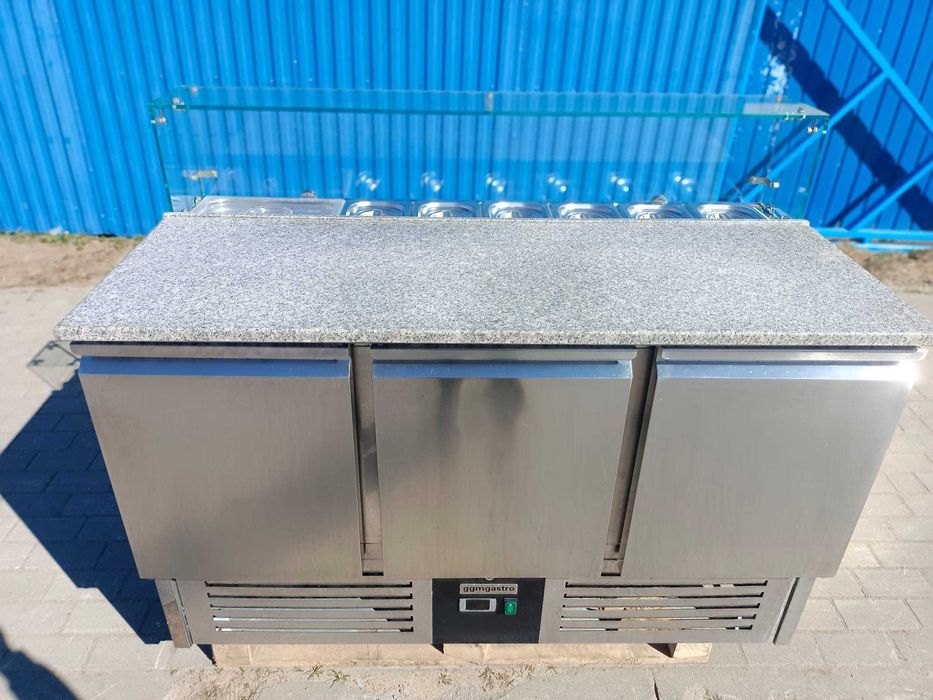 Lada chłodnicza sałatkowa 1,36 x 0,7 m [SAG147OG GGMGASTRO]