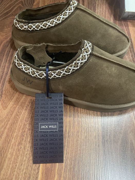 Зимові замшеві сліпони Jack Wills Slip-On Snug коричневого кольору