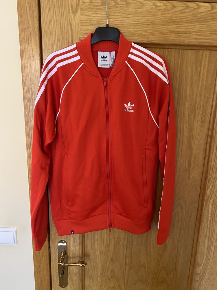 Casaco fecho vermelho adidas originals NOVO