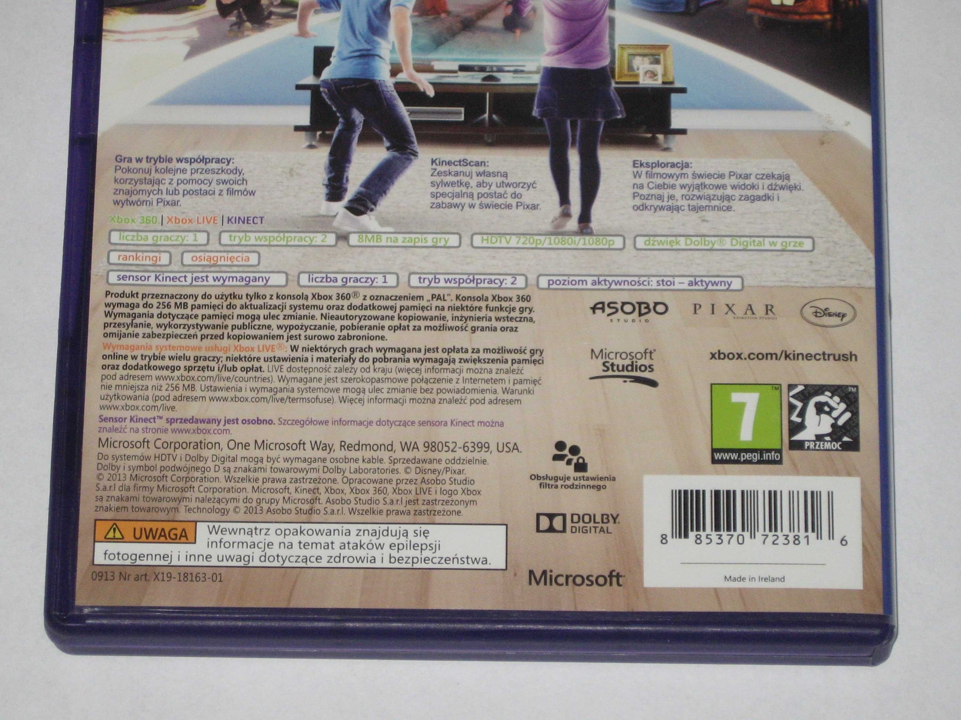 Kinect RUSH Przygoda Ze Studiem XBOX360 Lektor / Dubbing PL!