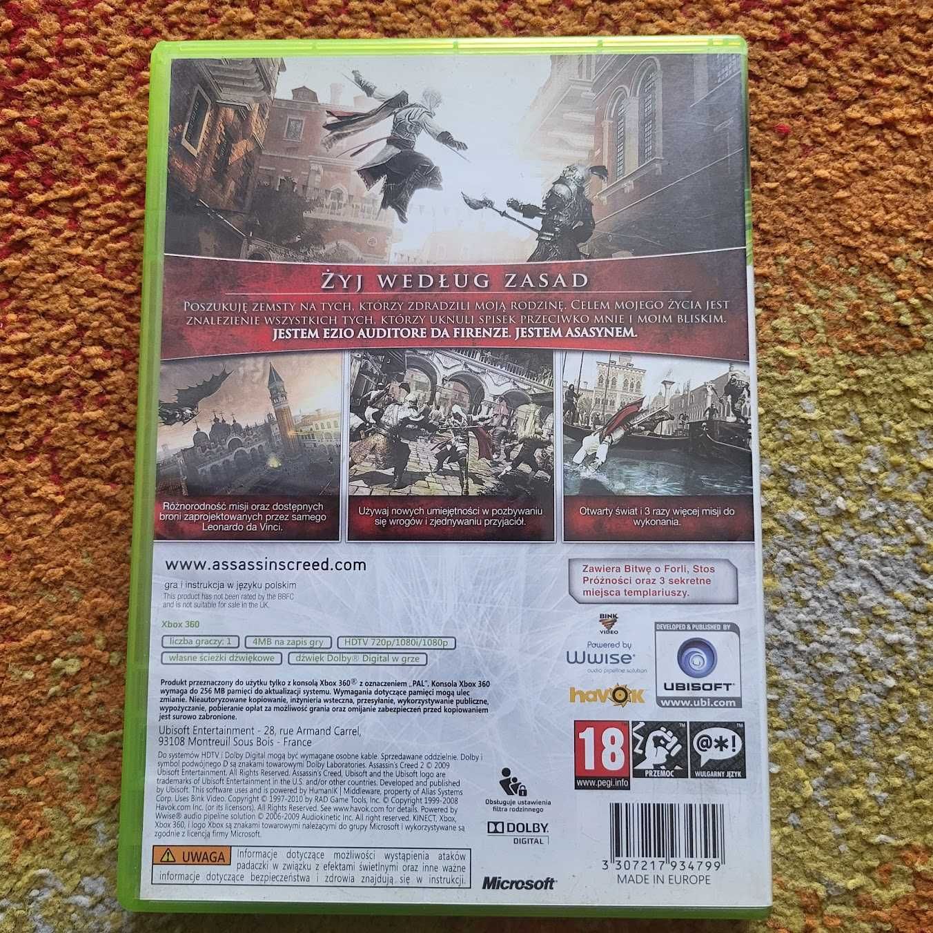 Assassin's Creed II GOTY Game of the Year Edition Xbox 360 PL