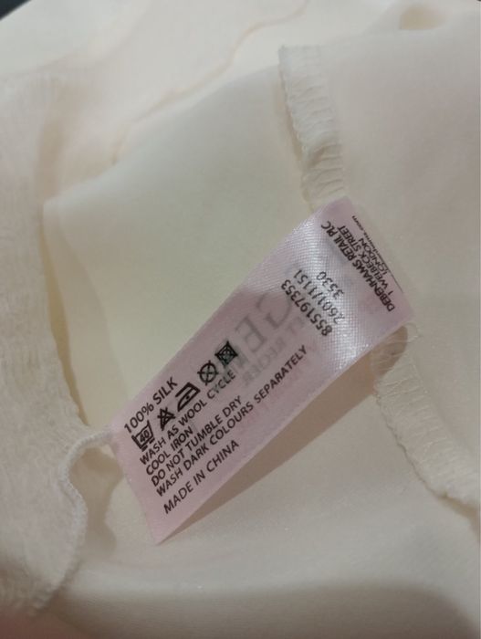 Шовкова вишита нічна сорочка reger by janet reger, la perla