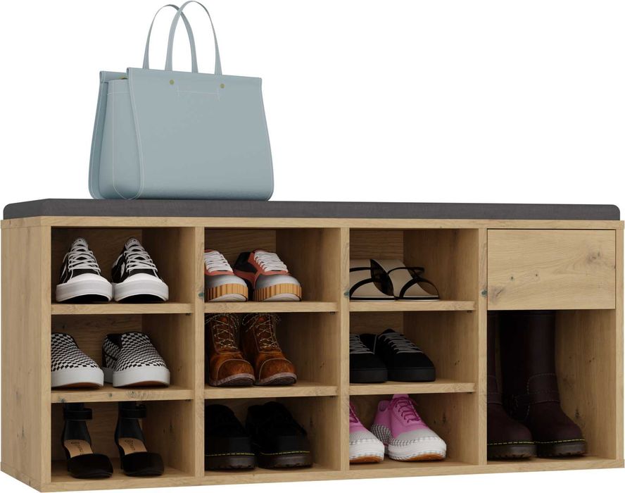 Szafka na Buty TALLIN Z Siedziskiem i Szufladą 110x46x35 RÓŻNE KOLORY