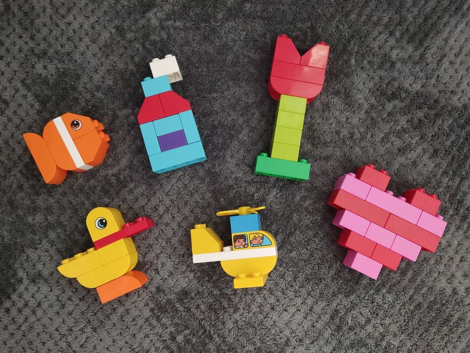 Klocki LEGO Duplo Zestawy+GRATIS-Miasteczko Koparka Pociąg Auta Domek