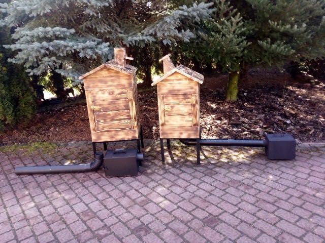 Wędzarnia ogrodowa, drewniana z olchy lub jodły