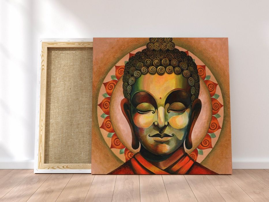 Принт/картина Будда. Йога. Печать на холсте оригинальной картины